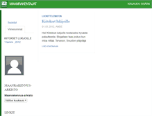 Tablet Screenshot of maanrakentajat.blogaaja.fi